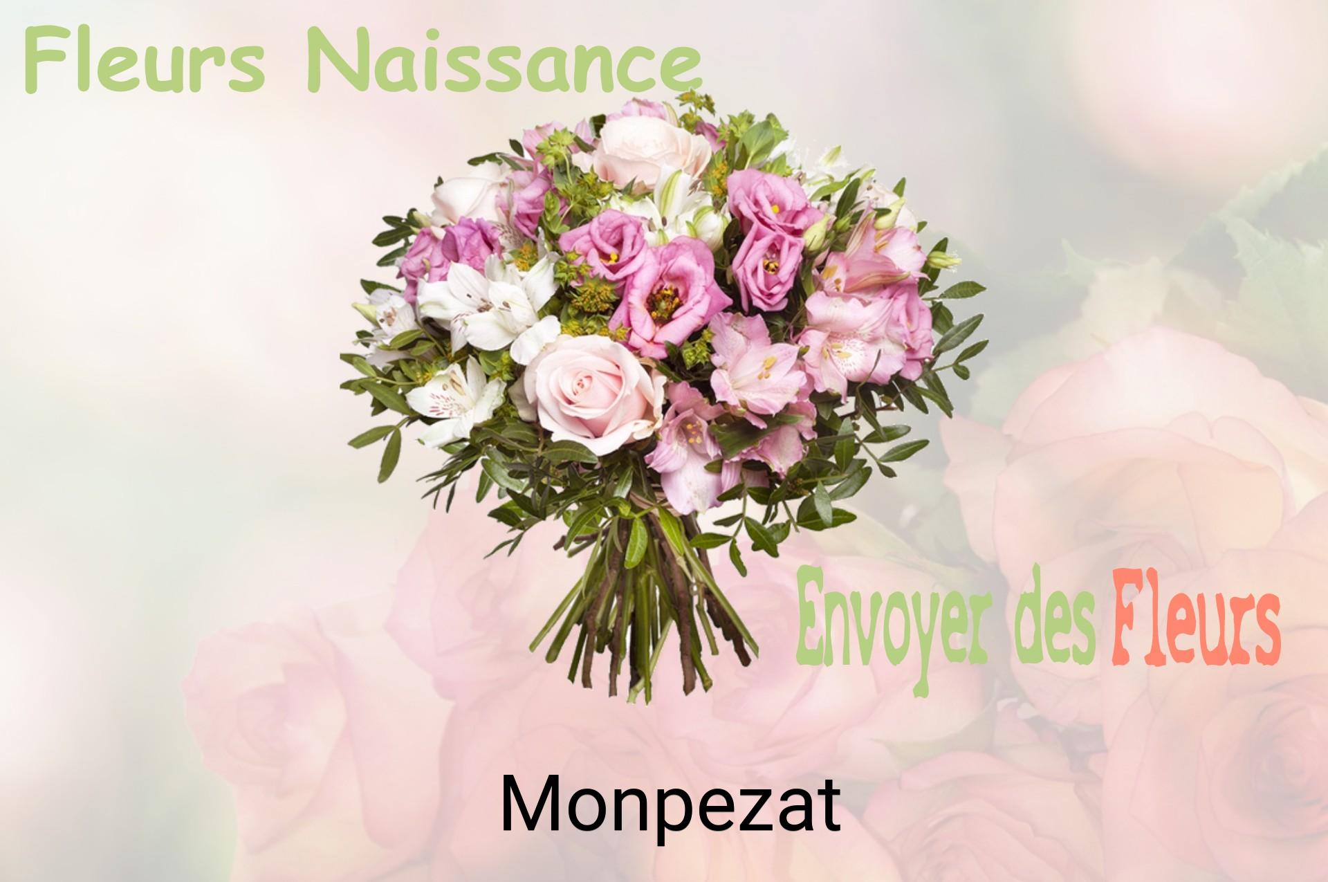 Bouquet de fleurs de naissance livré à Monpezat